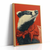 Badger in Crimson Wild