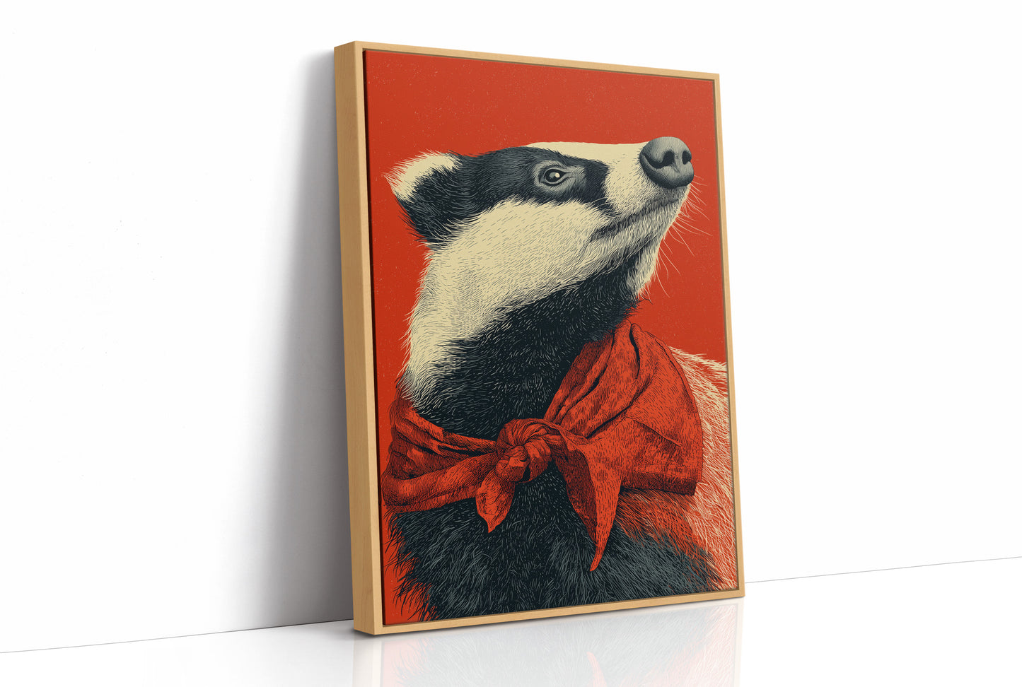 Badger in Crimson Wild