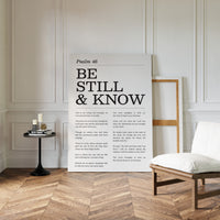 Be Still and Know Psalm 46
