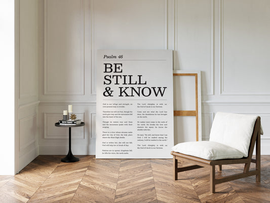 Be Still and Know Psalm 46