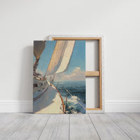 Sails Catch Morning's Azure Promise