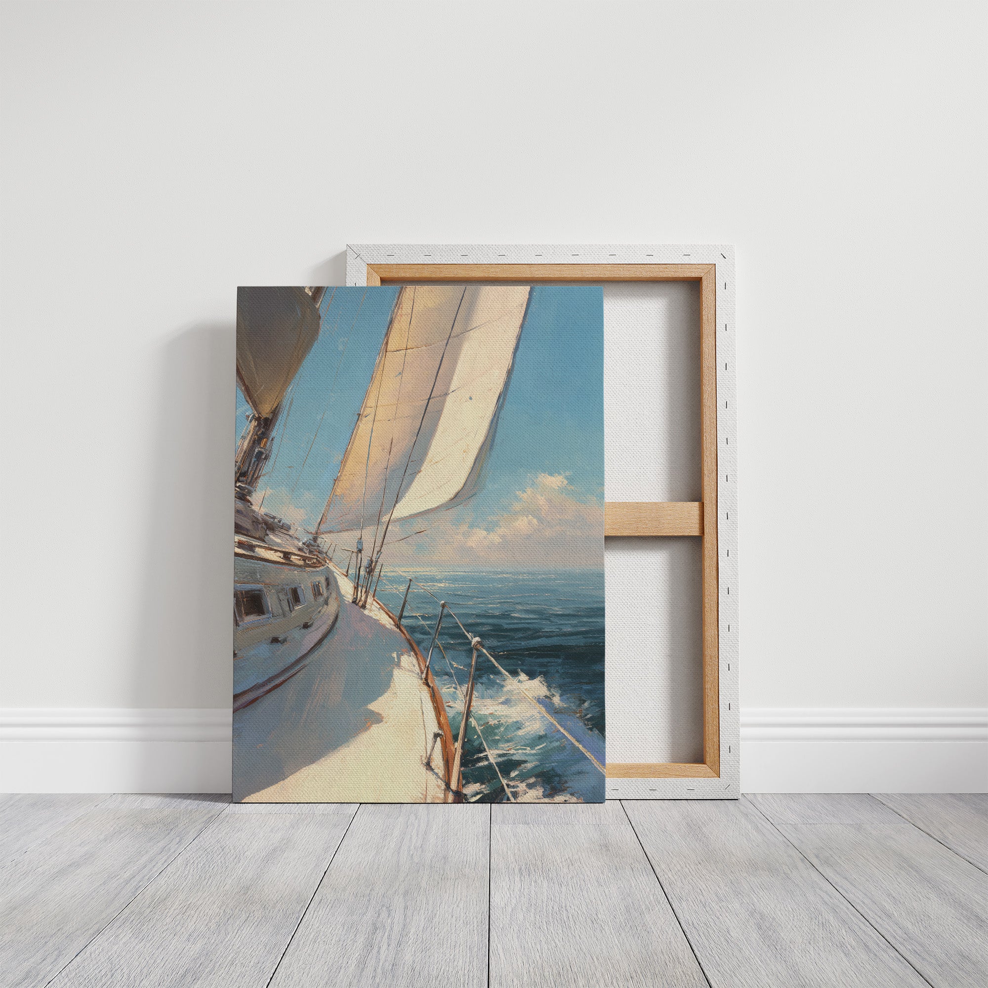 Sails Catch Morning's Azure Promise