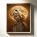 Barn Owl Beneath a Full Moon