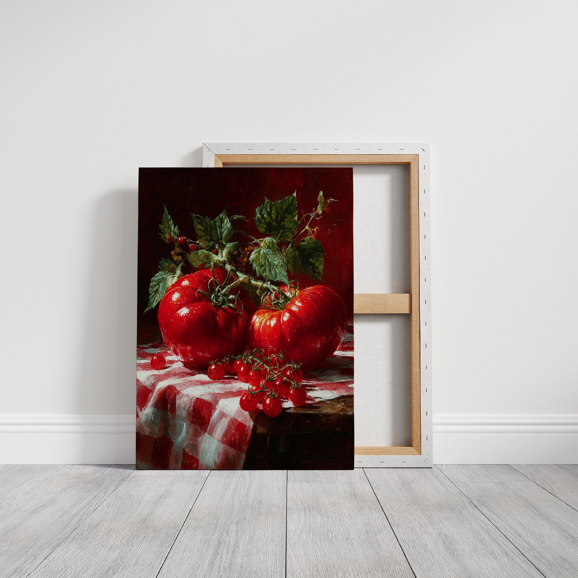Heirloom Reds on Gingham