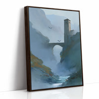 Tower Stands Where Rivers Meet Mist