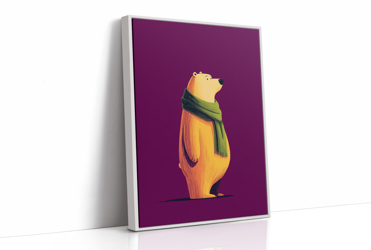 Golden Bear in Green Scarf
