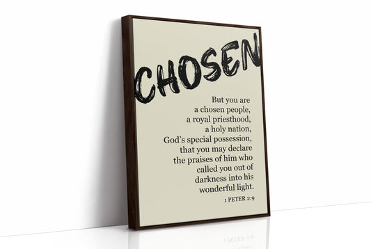 Chosen: Brushstroke Scripture Art