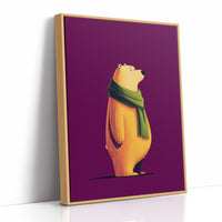 Golden Bear in Green Scarf