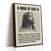 A Man of God: Line Portrait Virtues