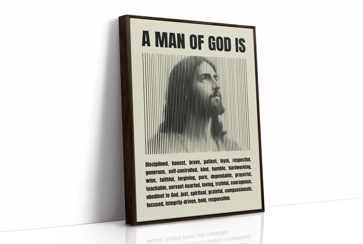A Man of God: Line Portrait Virtues