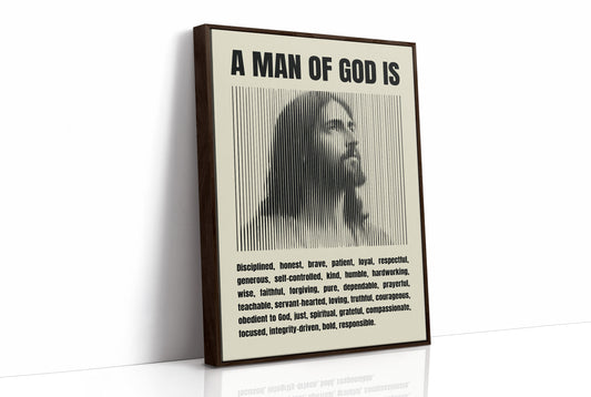 A Man of God: Line Portrait Virtues