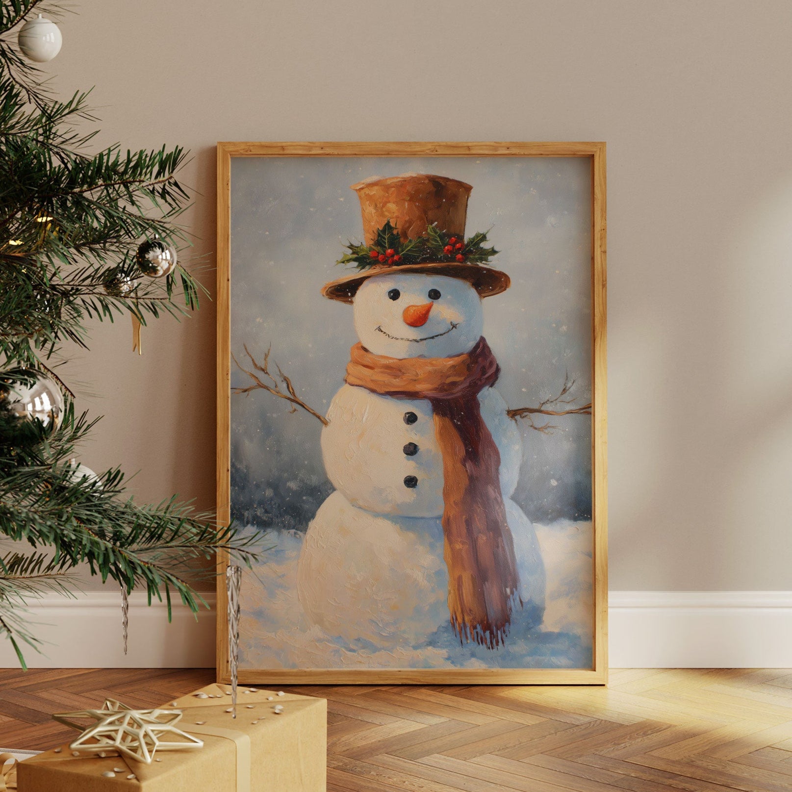 Frosty Wears His Holly Crown