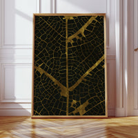 Gilded Leaf Veins