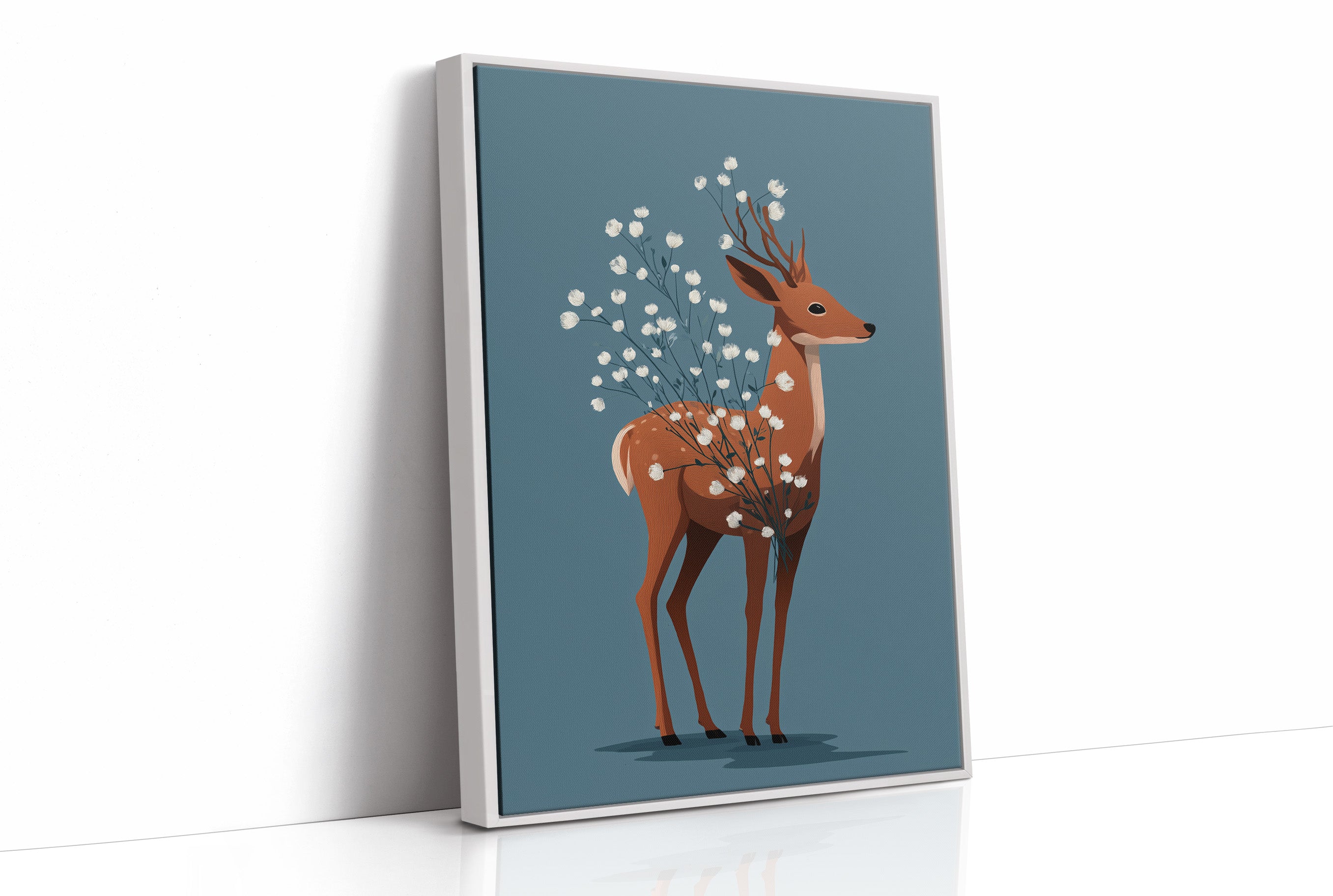 Deer Blooming Wild