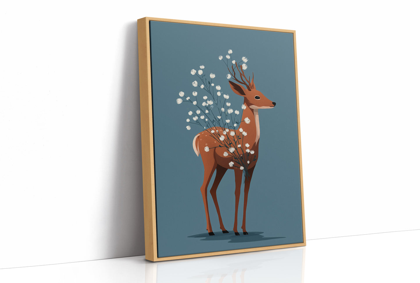 Deer Blooming Wild