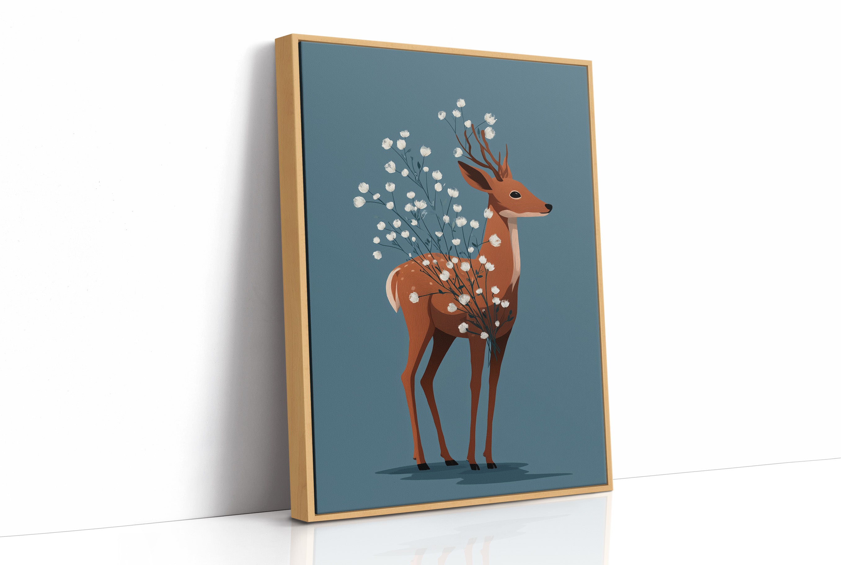 Deer Blooming Wild