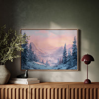 Snow Peaks Blush At Dawn