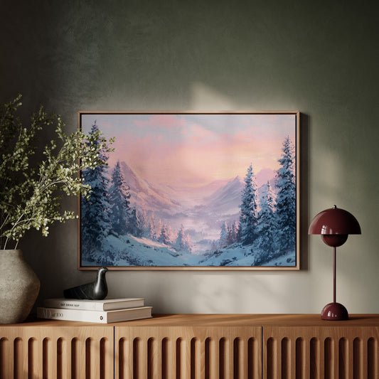 Snow Peaks Blush At Dawn