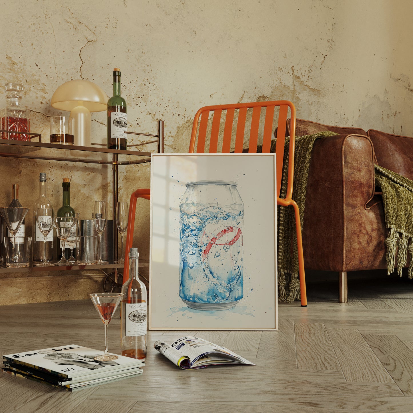 Summer Bubbles Dance In Glass