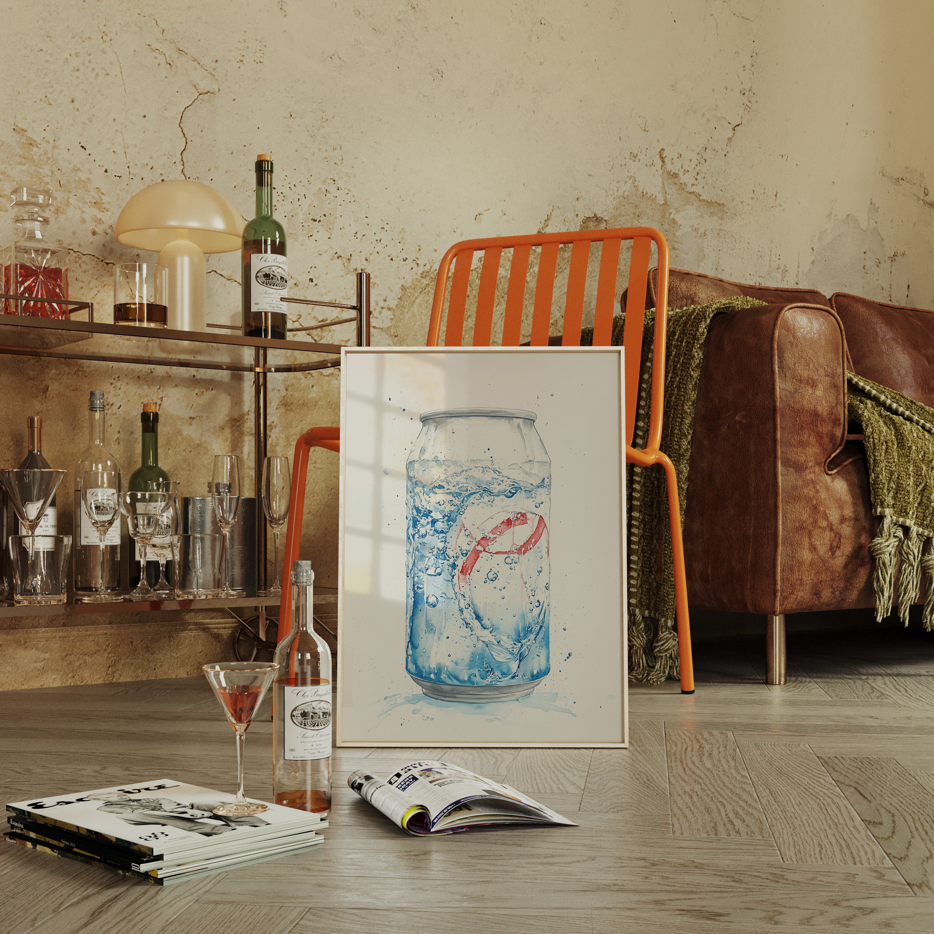 Summer Bubbles Dance In Glass