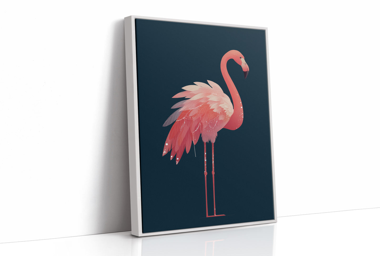 Flamingo Draped in Starlight