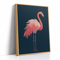 Flamingo Draped in Starlight