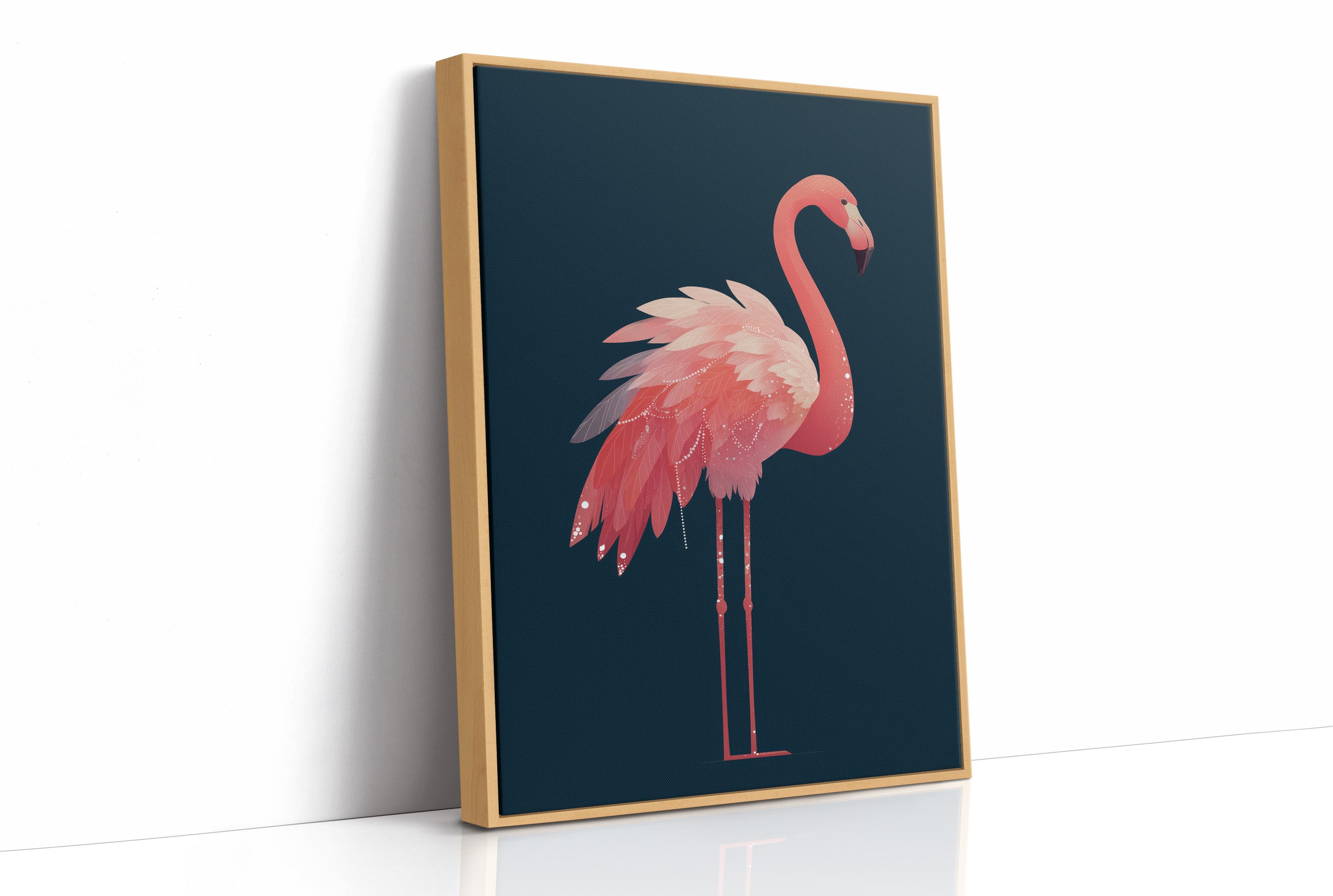 Flamingo Draped in Starlight