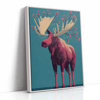 Moose Adorned in Berries