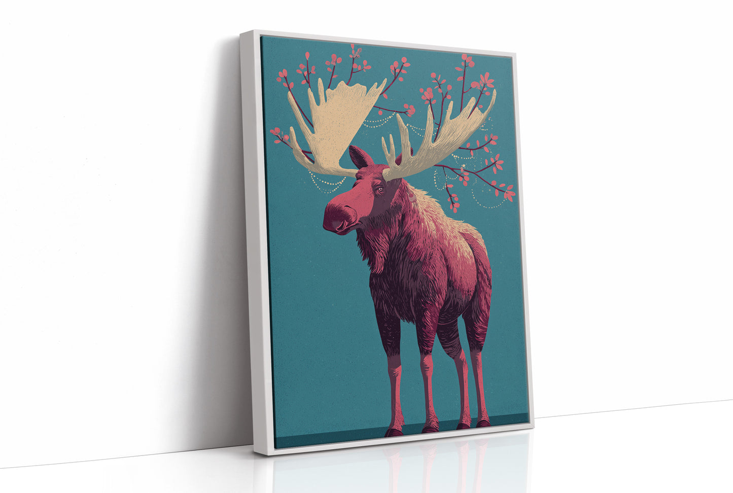 Moose Adorned in Berries