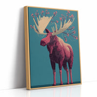 Moose Adorned in Berries