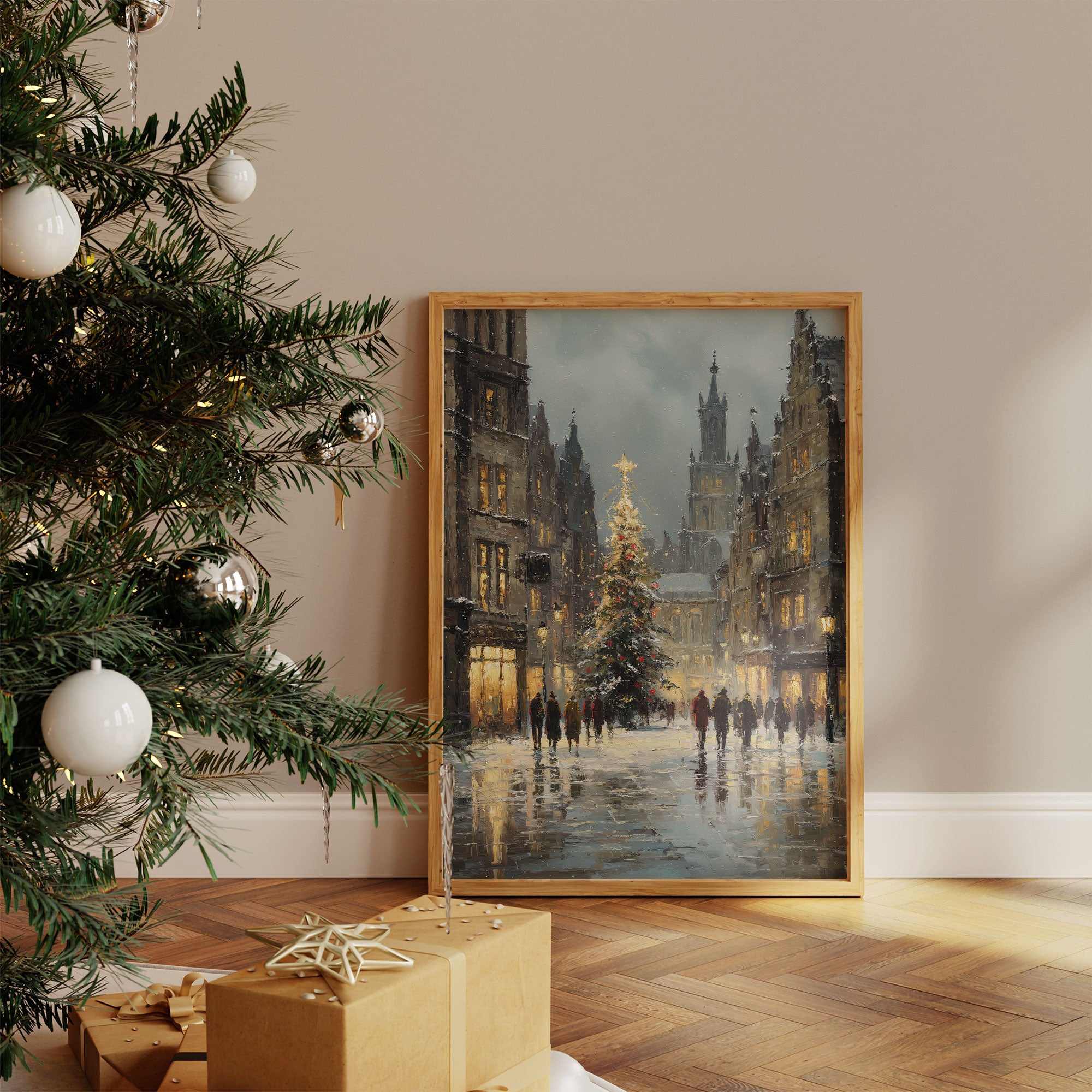 Snow Falls On Cathedral Square