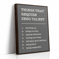 Things That Require Zero Talent, Gray Serif