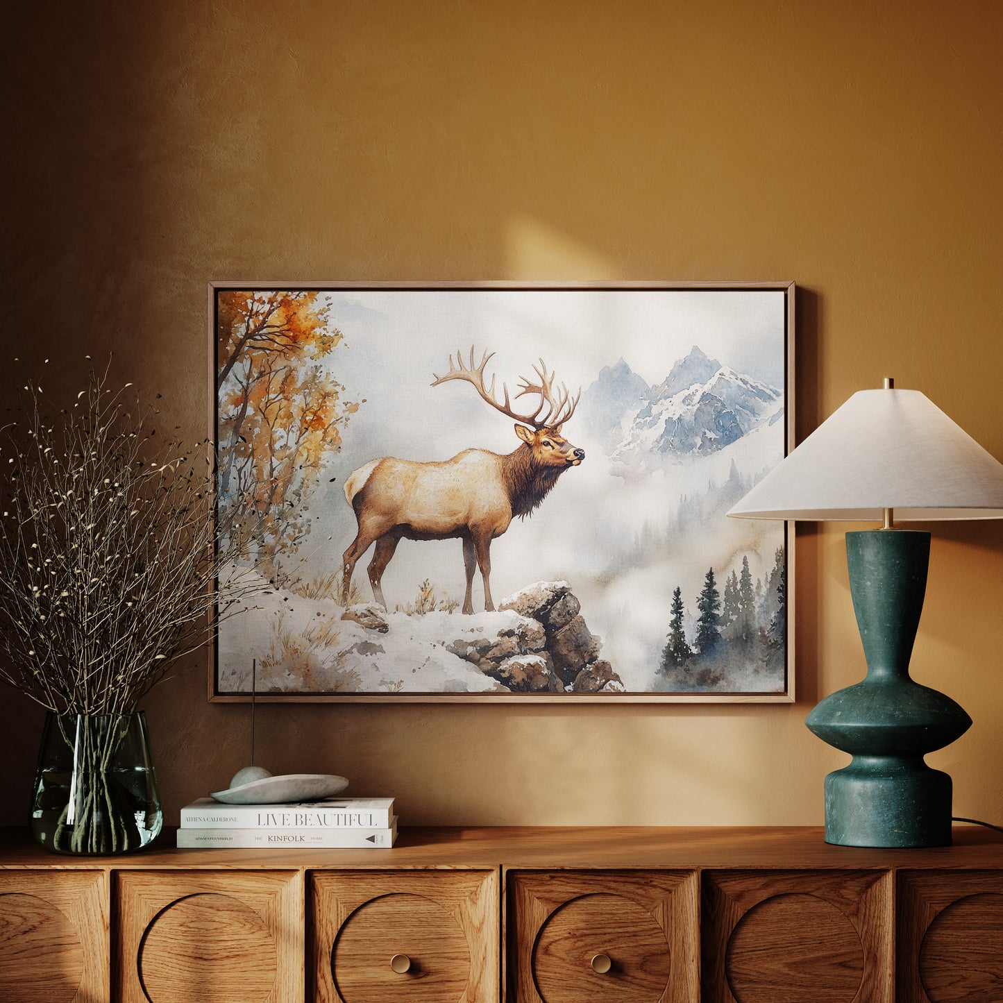 Autumn Snow Crowns Mountain King