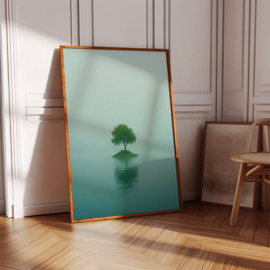 Solitary Tree in Mist