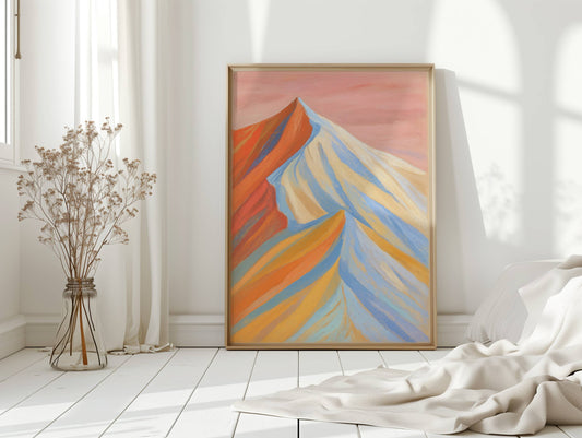 Morning Light Paints Mountain Ribbons