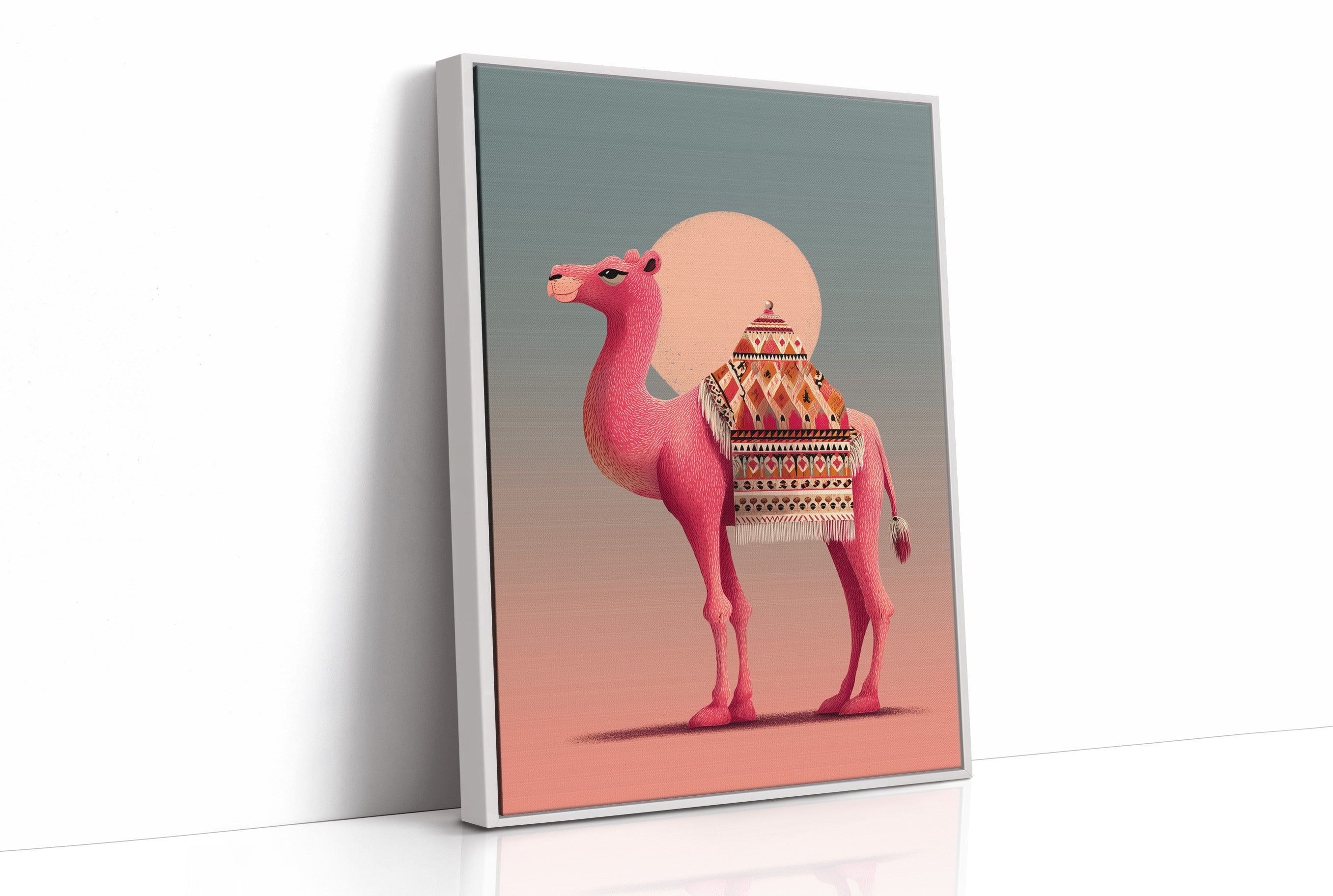 Pink Camel at Sunset