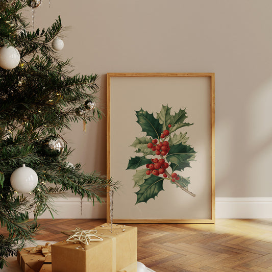 Holly Berries Paint December's Story