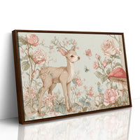 Fawn Dances Through Rose Garden Magic