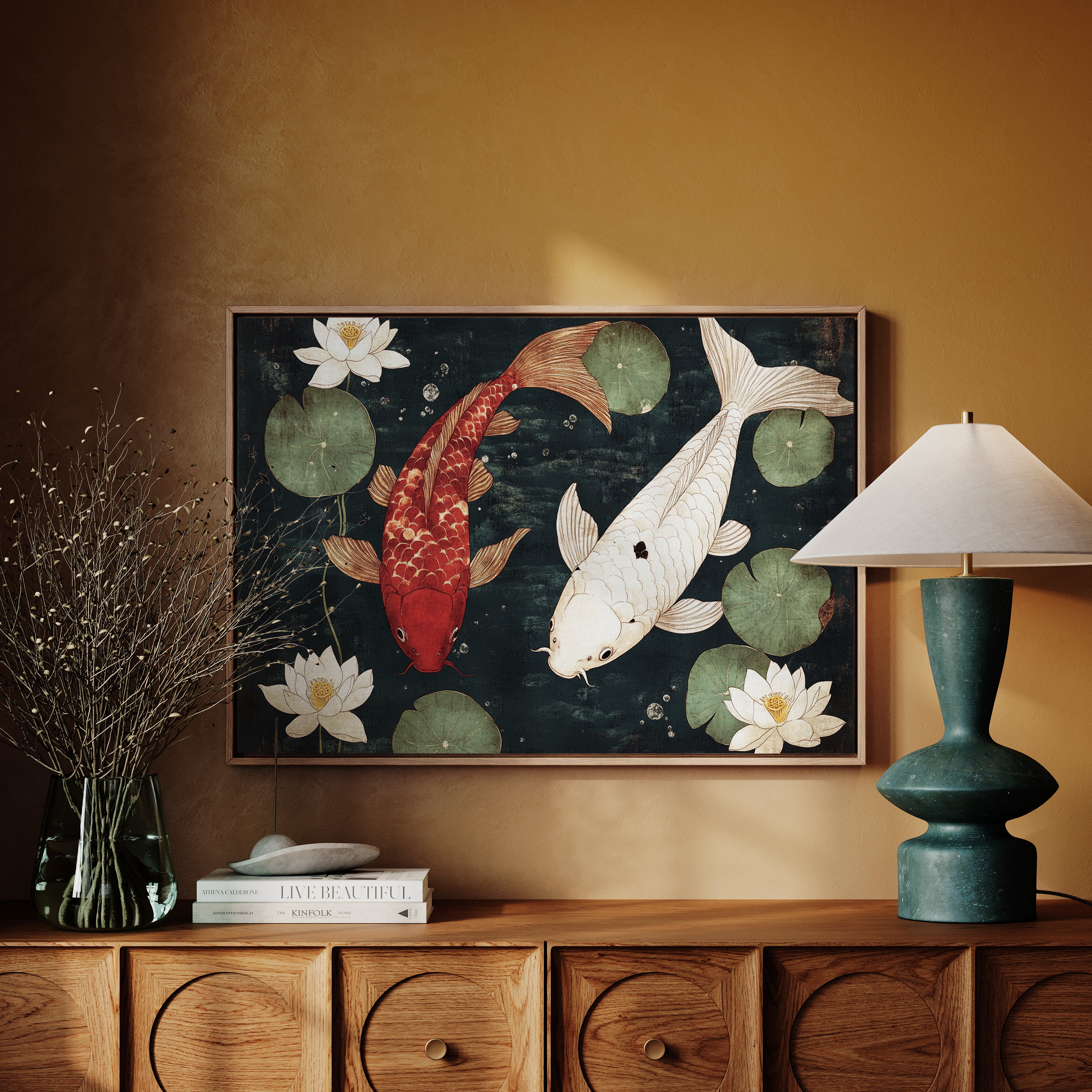 Koi Dance Among Lotus Dreams