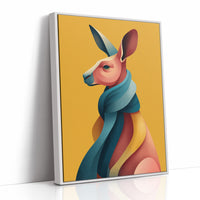 Kangaroo in Color Waves