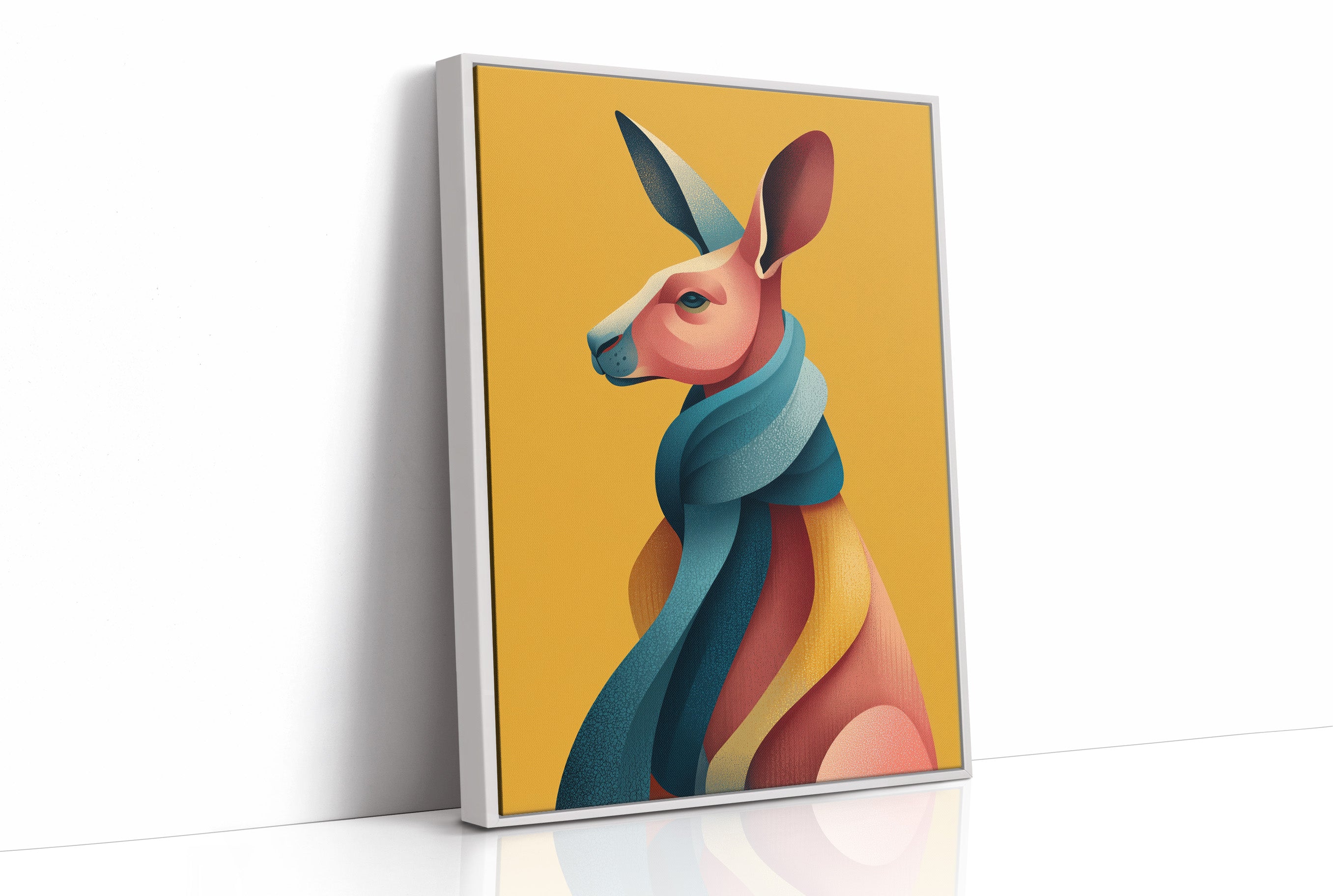Kangaroo in Color Waves