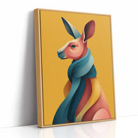 Kangaroo in Color Waves