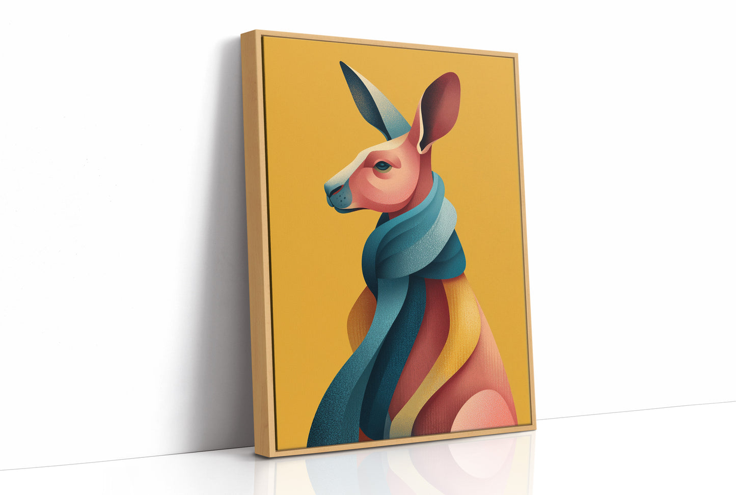 Kangaroo in Color Waves