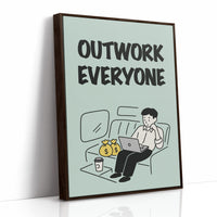 Outwork Everyone Hustle Illustration