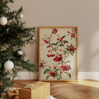 Winter Berries Dance In Gold Light