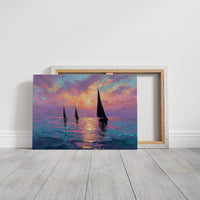 Three Sails Into the Gloaming