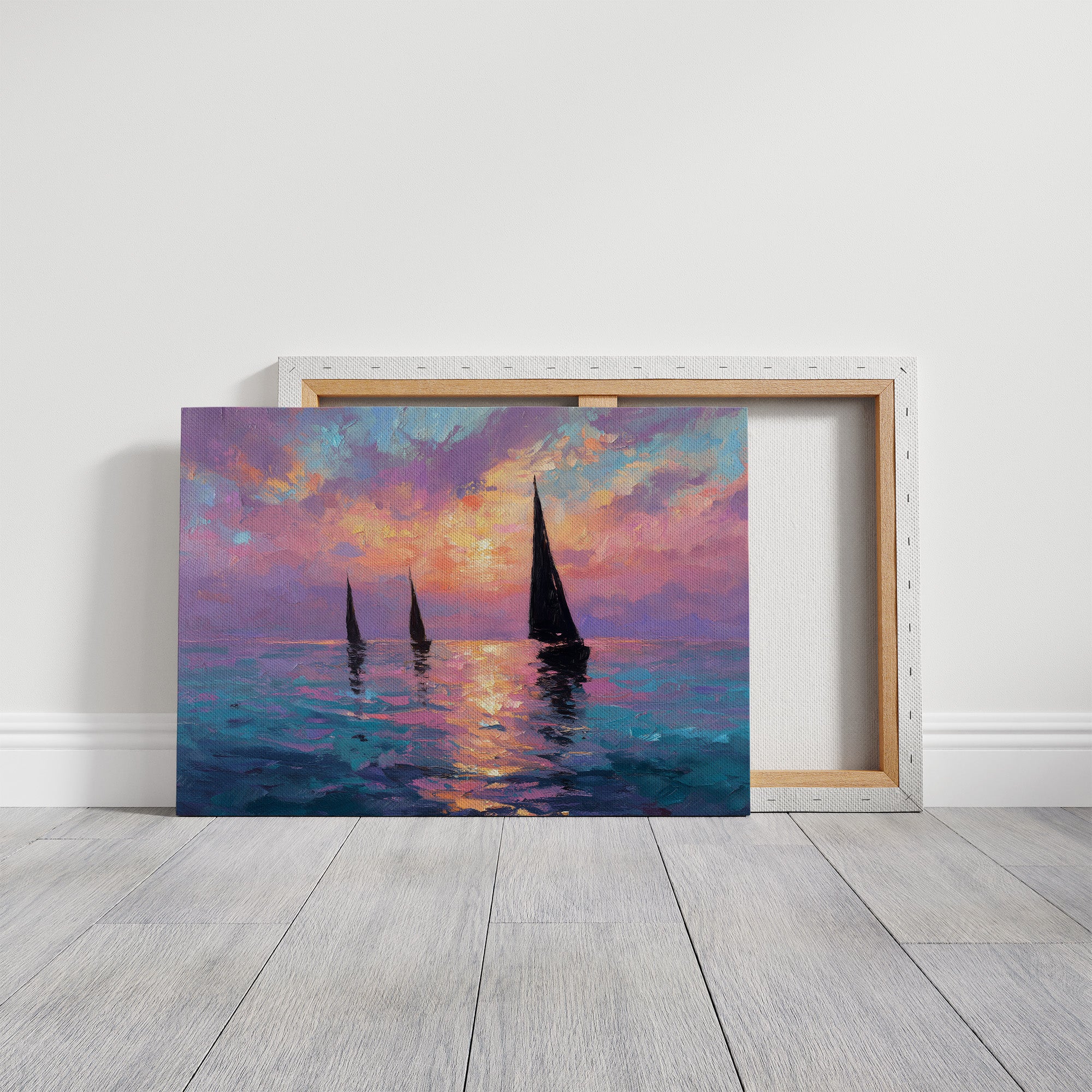 Three Sails Into the Gloaming