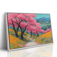 Cherry Blossoms Paint Mountain Valleys