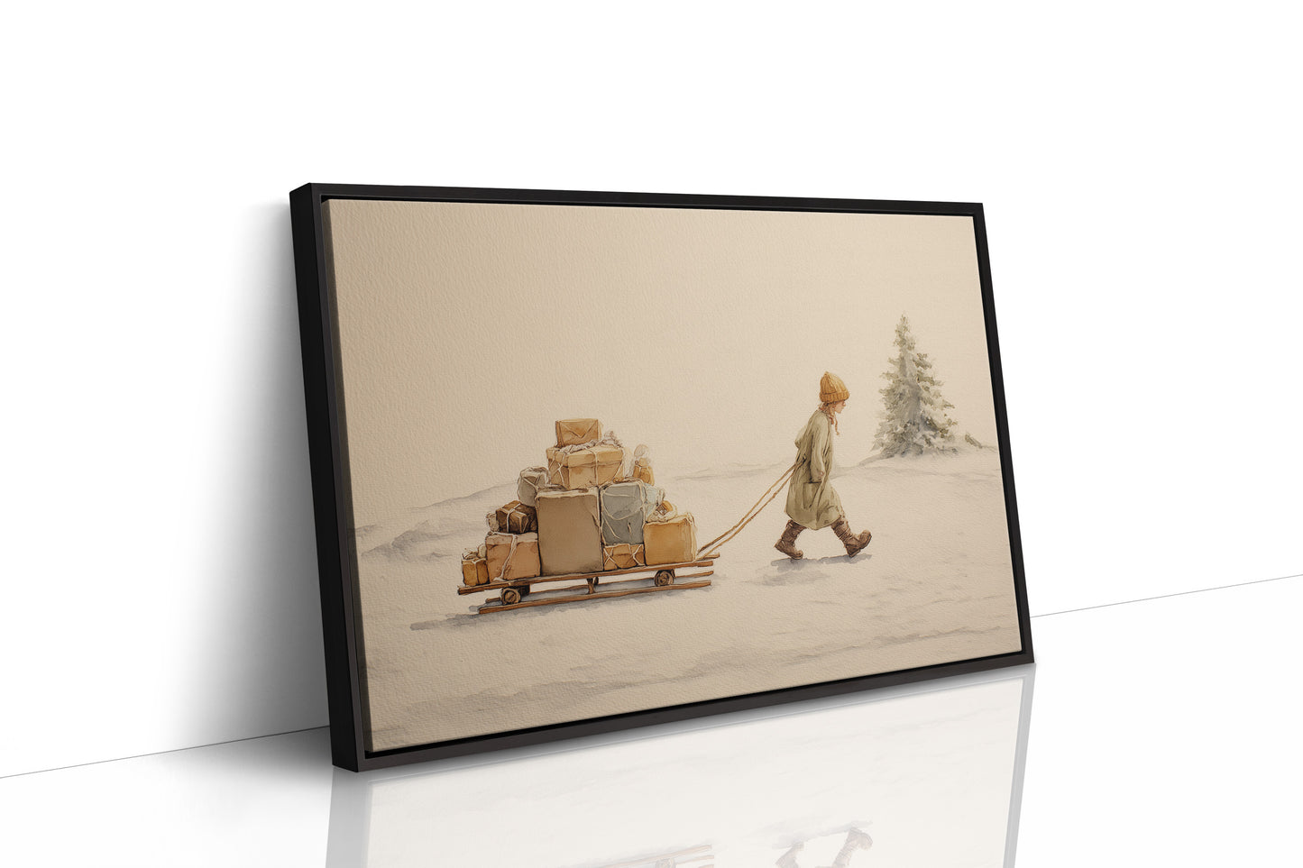 Solitary Gift Bearer's Winter Trek