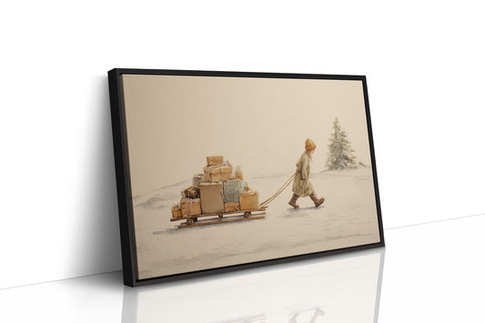 Solitary Gift Bearer's Winter Trek